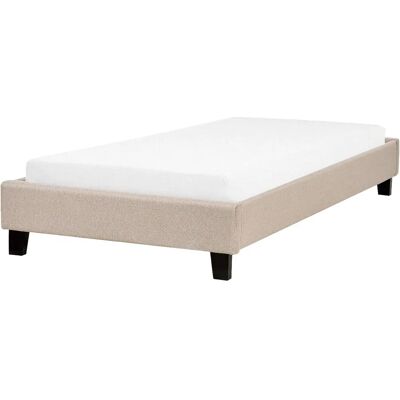 Letto singolo beige ROANNE di Beliani - Letto Letto singolo beige ROANNE di Beliani - Letto
