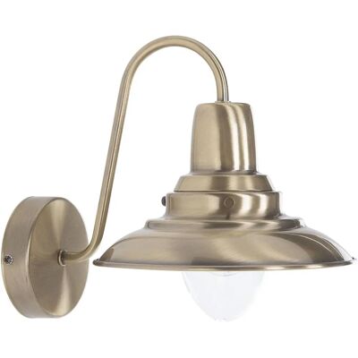 Lámpara de Pared de Cobre Beliani - Soporte Metálico Industrial - 20x21x20 cm Lámpara de Pared de Cobre Beliani - Soporte Metálico Industrial - 20x21x20 cm
