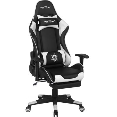 Sedia da gaming Beliani - Bianco, Nero - Sedia da gioco Sedia da gaming Beliani - Bianco, Nero - Sedia da gioco