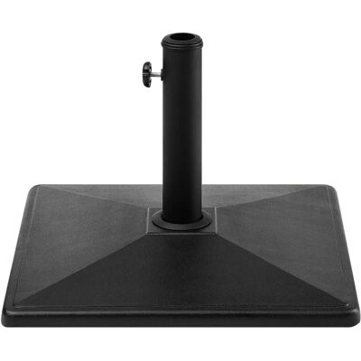 Base per ombrellone in cemento nero Beliani 50x36x50 - Supporto per ombrellone Base per ombrellone in cemento nero Beliani 50x36x50 - Supporto per ombrellone