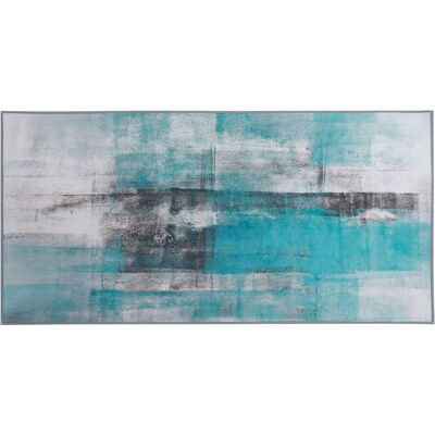 Beliani Matto Sininen Monivärinen 80 x 150 cm - Matto Beliani Matto Sininen Monivärinen 80 x 150 cm - Matto
