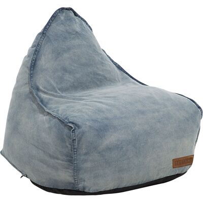 Beliani Sininen Drop Pufs - Suihku, 75x73x63 cm Beliani Sininen Drop Pufs - Suihku, 75x73x63 cm