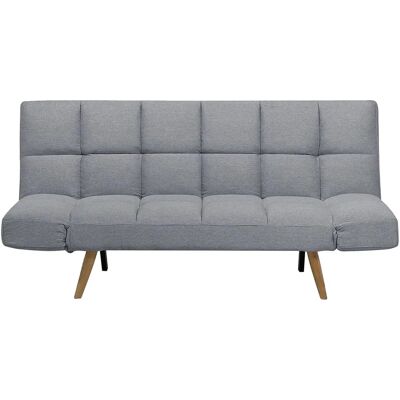 Canapé Clic-Clac Gris 3 Places - Sofa Convertible avec Dossier Réglable - Publicité Canapé Clic-Clac Gris 3 Places - Sofa Convertible avec Dossier Réglable - Publicité