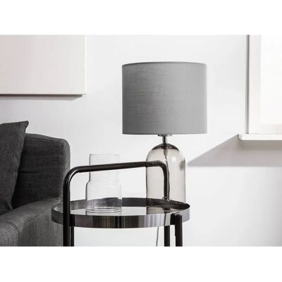 Beliani - Lámpara de Mesa Gris DEVOLL - Diseño Moderno - 25x44x25cm Beliani - Lámpara de Mesa Gris DEVOLL - Diseño Moderno - 25x44x25cm