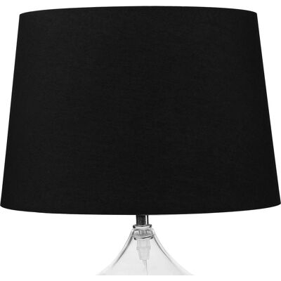 Beliani Tischlampe Schwarz und Transparent - Modernes Design Beliani Tischlampe Schwarz und Transparent - Modernes Design