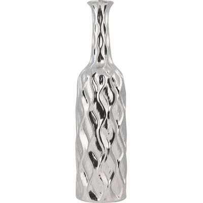 Vase à Fleurs Argenté Beliani Forme Bouteille Glam Moderne - Vase - Publicité Vase à Fleurs Argenté Beliani Forme Bouteille Glam Moderne - Vase - Publicité