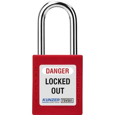 Kunzer 7SVS01 Padlock - 20mm - Safety Lock for Lockout/Tagout Kunzer 7SVS01 Padlock - 20mm - Safety Lock for Lockout/Tagout