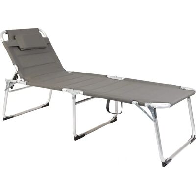 Chaise longue de jardin XXL en aluminium SPETEBO - Publicité Chaise longue de jardin XXL en aluminium SPETEBO - Publicité