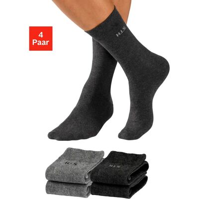 H.I.S. Herrensocken - Meliert, Elastisch, Lange Schaft - Socken H.I.S. Herrensocken - Meliert, Elastisch, Lange Schaft - Socken