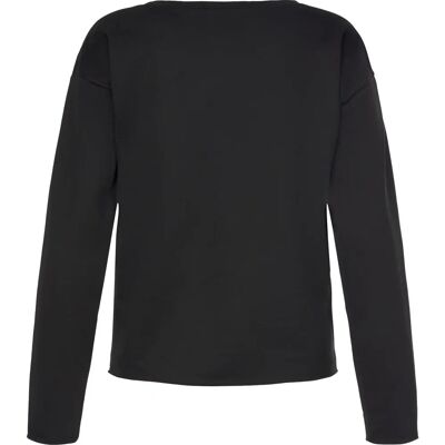 LASCANA Kurz geschnittenes Schwarzes Sweatshirt - Pullover LASCANA Kurz geschnittenes Schwarzes Sweatshirt - Pullover