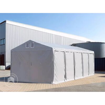Toolport 8x16m Storage Tent - Grey PVC 850 - Stable & Expandable Toolport 8x16m Storage Tent - Grey PVC 850 - Stable & Expandable