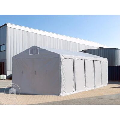 Toolport 5x8m Storage Tent - Grey Waterproof 850/550g/m² Toolport 5x8m Storage Tent - Grey Waterproof 850/550g/m²