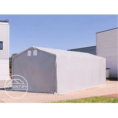 Tenda industriale PVC verde scuro 3x6m con zip - Resistente alle intemperie Tenda industriale PVC verde scuro 3x6m con zip - Resistente alle intemperie