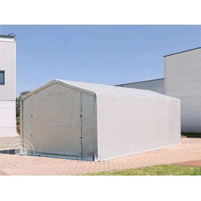 TOOLPORT 4x8m - 3.0m Sides PVC Industrial Tent - Weatherproof all year TOOLPORT 4x8m - 3.0m Sides PVC Industrial Tent - Weatherproof all year