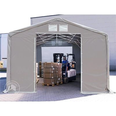 Toolport 6x12m - 3.0m Sides PVC Industrial Tent - Weatherproof Year-Round Toolport 6x12m - 3.0m Sides PVC Industrial Tent - Weatherproof Year-Round