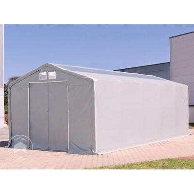 Toolport 6x12m - PVC Industrial Tent with Skylights - Weatherproof Toolport 6x12m - PVC Industrial Tent with Skylights - Weatherproof