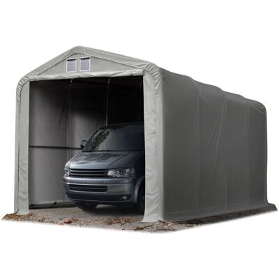 Toolport 4x8m Grå Bilgarage / Portabelt Tält - Carport Tent / Portable Garage Toolport 4x8m Grå Bilgarage / Portabelt Tält - Carport Tent / Portable Garage