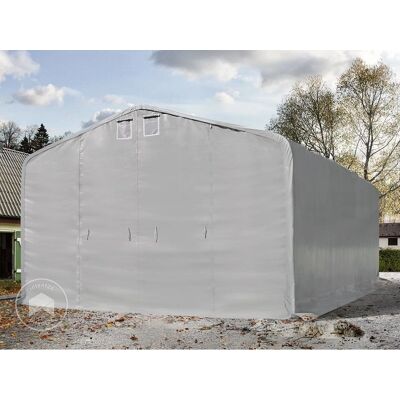 Toolport 8x12m Carport Tält / Bärbar Garage - brandskydd, grå Toolport 8x12m Carport Tält / Bärbar Garage - brandskydd, grå