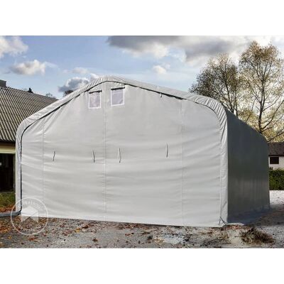 Toolport 7x7m Carport Tent - Grey PVC 850, Model 99498 Toolport 7x7m Carport Tent - Grey PVC 850, Model 99498