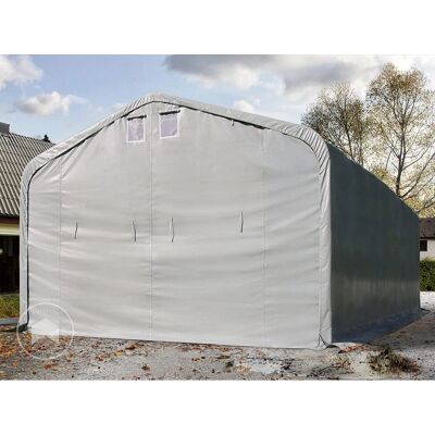 Tente Carport TOOLPORT 6x12m - Résistante au feu, Gris, 4m Côtés - Publicité Tente Carport TOOLPORT 6x12m - Résistante au feu, Gris, 4m Côtés - Publicité