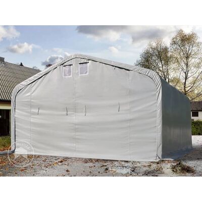 TOOLPORT 6x6m 2.6m Sides Carport Tent - Portable Garage - PVC 850 TOOLPORT 6x6m 2.6m Sides Carport Tent - Portable Garage - PVC 850