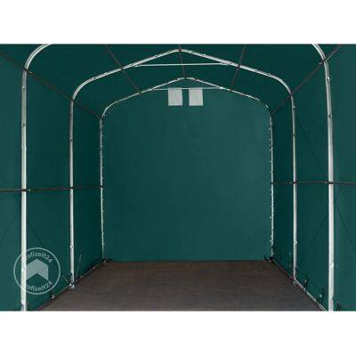 Toolport 4x24m Mörkgrön Carport-tält - Garage Toolport 4x24m Mörkgrön Carport-tält - Garage