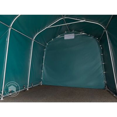Garaje portátil 2,4x3,6m Toolport - Carpa PVC Verde Garaje portátil 2,4x3,6m Toolport - Carpa PVC Verde