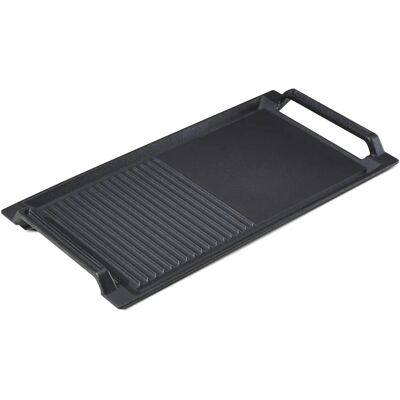 AREBOS Cast Iron Induction Griddle Plate - Black - 43.6x22.9cm AREBOS Cast Iron Induction Griddle Plate - Black - 43.6x22.9cm