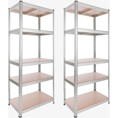 Arebos Heavy Duty Shelving - Heavy Duty Shelving - 875 kg Capacity - Steel & MDF Arebos Heavy Duty Shelving - Heavy Duty Shelving - 875 kg Capacity - Steel & MDF