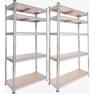 Arebos Heavy Duty Shelving - 180x90x40cm - 5 MDF Shelves - Warehouse Storage Arebos Heavy Duty Shelving - 180x90x40cm - 5 MDF Shelves - Warehouse Storage
