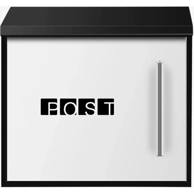 AREBOS AR-HE-BK15979 - Cassetta delle lettere moderna, bloccabile, acciaio galvanizzato AREBOS AR-HE-BK15979 - Cassetta delle lettere moderna, bloccabile, acciaio galvanizzato