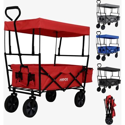 Carretilla de Mano Arebos con Techo - Carro Plegable - Capacidad 70kg Carretilla de Mano Arebos con Techo - Carro Plegable - Capacidad 70kg