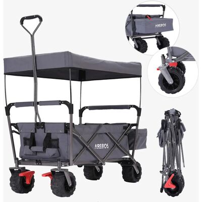 Arebos Carrello Pieghevole con Tetto - Carrello a Mano - 100kg Arebos Carrello Pieghevole con Tetto - Carrello a Mano - 100kg