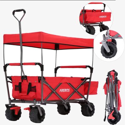 Arebos 4260627423354 hand truck - Foldable, roof, 100kg Arebos 4260627423354 hand truck - Foldable, roof, 100kg