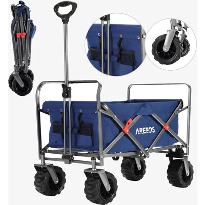 Arebos Hand Cart Foldable Equipment Cart Blue - Hand truck - Up to 100kg Arebos Hand Cart Foldable Equipment Cart Blue - Hand truck - Up to 100kg