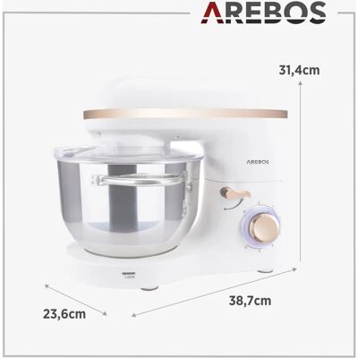 Arebos - Impastatrice - Bianco Arebos - Impastatrice - Bianco