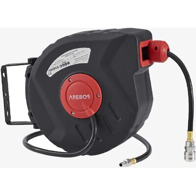 Arebos Hose Reel - 10m Automatic Wall-Mount Arebos Hose Reel - 10m Automatic Wall-Mount