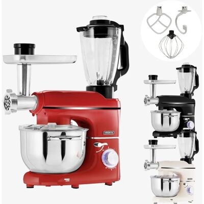 AREBOS 4260627427840 - Rojo - Robot de Cocina AREBOS 4260627427840 - Rojo - Robot de Cocina