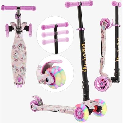 Arebos AR-HE-KSU Rose - Trottinette - Publicité Arebos AR-HE-KSU Rose - Trottinette - Publicité