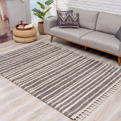 Carpet City Pulpy 520 - Weicher Grau Hochflor-Teppich Carpet City Pulpy 520 - Weicher Grau Hochflor-Teppich
