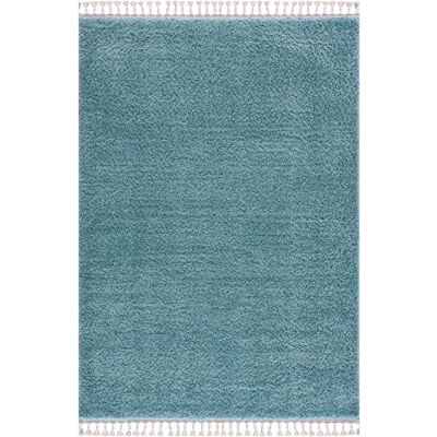 Hochflor-Teppich CARPET CITY Pulpy 100 Blau 200x290cm Hochflor-Teppich CARPET CITY Pulpy 100 Blau 200x290cm