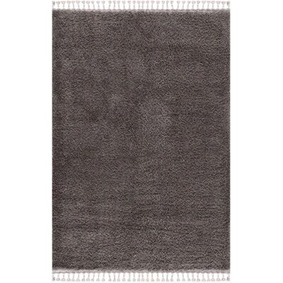 Carpet City Pulpy 100 Grau Hochflor-Teppich - Teppich Carpet City Pulpy 100 Grau Hochflor-Teppich - Teppich