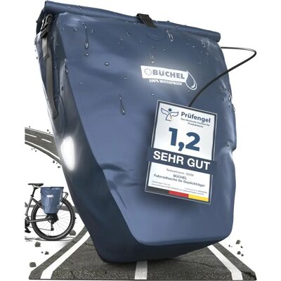 Büchel Fahrrad Tasche - 25,4L Wasserfest Dunkelblau Büchel Fahrrad Tasche - 25,4L Wasserfest Dunkelblau