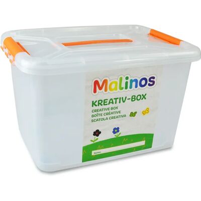 Malinos 301015 Scatola di stoccaggio - Plastica rettangolare, Giallo Malinos 301015 Scatola di stoccaggio - Plastica rettangolare, Giallo