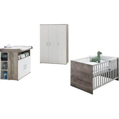 Lüttenhütten Henning Babyzimmer-Set - Schrank, Bett, Wickeltisch Lüttenhütten Henning Babyzimmer-Set - Schrank, Bett, Wickeltisch