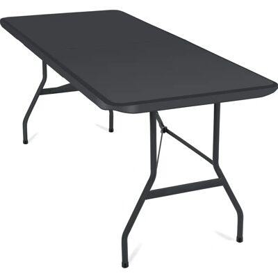 Składany plastikowy stół KESSER - 183x76cm do ogrodu, na kemping, wydarzenia Składany plastikowy stół KESSER - 183x76cm do ogrodu, na kemping, wydarzenia