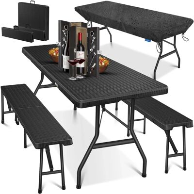 KESSER Ensemble de 3 pièces, table + 2 bancs - Tente de fête - Publicité KESSER Ensemble de 3 pièces, table + 2 bancs - Tente de fête - Publicité
