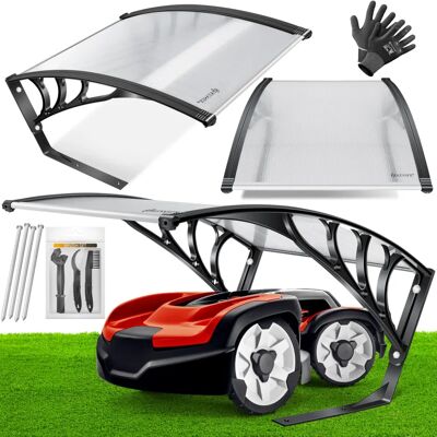 Abri de jardin KESSER - Protection pour robots tondeuses - UV résistante - Publicité Abri de jardin KESSER - Protection pour robots tondeuses - UV résistante - Publicité