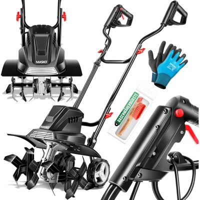 MASKO 1500W Rotavator Eléctrico - 40cm Ancho, 20cm Profundidad - Cultivador MASKO 1500W Rotavator Eléctrico - 40cm Ancho, 20cm Profundidad - Cultivador