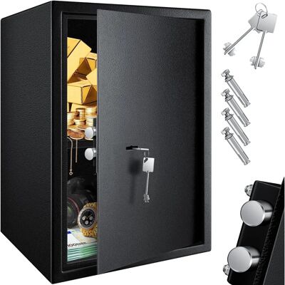 KESSER Caja fuerte Seguridad - 50x35x31cm Doble cerradura para paredes y suelo KESSER Caja fuerte Seguridad - 50x35x31cm Doble cerradura para paredes y suelo